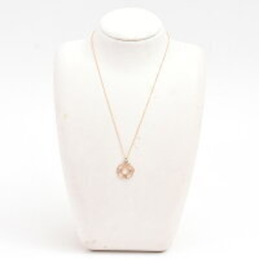 Tiffany Atlas Medallion Diamond Pendant Necklace Pink Gold - Picture 6 of 7